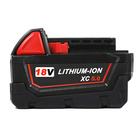 5.0AH 18V Replacement Li-Ion Battery for Milwaukee 48-11-1820 48-11-1822 - Click Image to Close