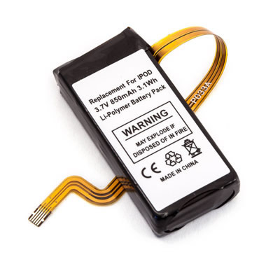 3.7V 850mAh Replacement Battery for Apple iPod MA448LL/A PA147LL 5th Generation - Click Image to Close