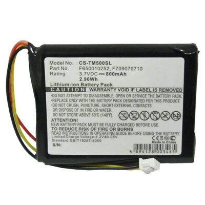 3.7V 800mAh Replacement Battery for TomTom CS-TM500SL CSTM500SL F650010252 F709070710