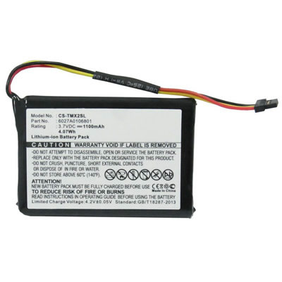 3.7V 1100mAh Replacement Li-ion Battery for TomTom 6027A0106801 4ET03 XL Live 4EM0.001.02