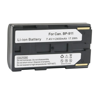 7.4V 2400mAh Replacement Battery for Canon BP-911 BP-911K BP-914 BP-915 ES50 G10Hi