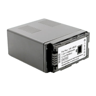 7.20V 6800mAh Replacement Battery for Panasonic VW-VBG6 VW-VBG6K VW-VBG6E AG-HMC153MC AG-HSC1U - Click Image to Close