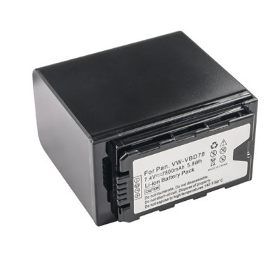 7.4V 7800mAh Replacement Battery for Panasonic VW-VBD98 VW-VBD58 VW-VBD78
