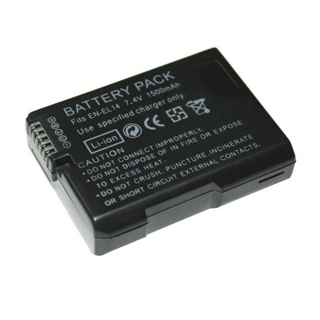 7.4V 1500mAh Replacement Battery for Nikon D3200 D3300 D3400 D5100 DSLR