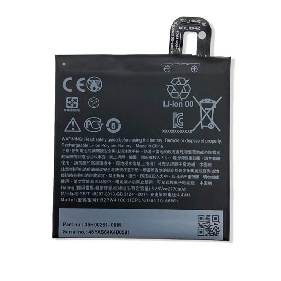 3.85V 2770mAh Replacement Battery for HTC B2PW4100 35H00261-00M Google Pixel 1 5.0"
