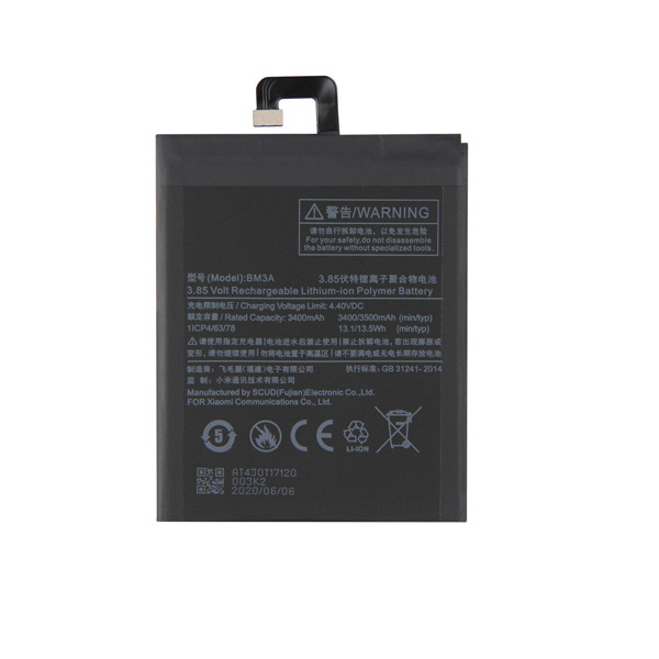 Replacement Battery for Xiaomi Mi Note 3 BM3A 3.85V 3500mAh