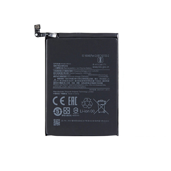 Replacement Battery for Xiaomi Redmi Note 9S BN55 3.87V 5020mAh