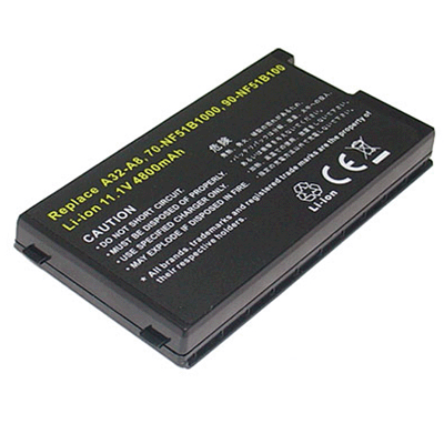11.10V 5200mAh Replacement Laptop Battery for Asus A32-A8 A32-F80 A32-F80A