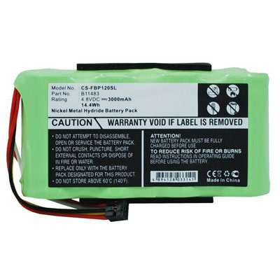 4.8V 3000mAh Replacement Ni-MH Battery for Fluke 123 123S 43 43B Power Quality Analyzers - Click Image to Close