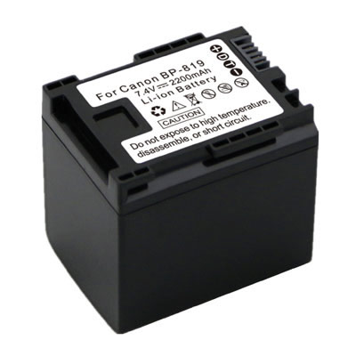 7.4V 2200mAh Replacement Battery for Canon BP-809 BP-819 BP-819D LEGRIA HF S20