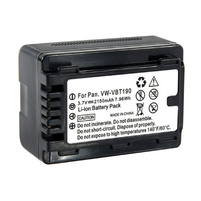 3.70V 2150mAh Replacement Battery for Panasonic VW-VBT190 HC-V710 HC-V110 HC-V130 VWVBT190 - Click Image to Close