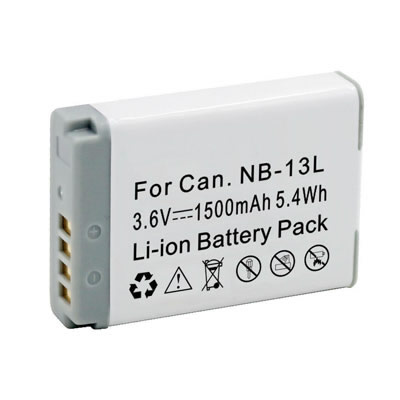3.60V 1500mAh Replacement Battery for Canon NB-13L PowerShot G5 X G7 X Mark II