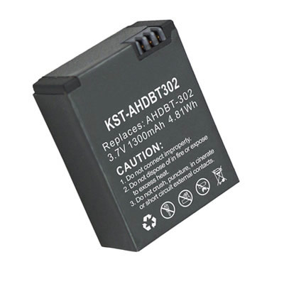 Replacement Li-ion Battery for GoPro AHDBT-201 AHDBT-301 AHDBT-302 3.7V 1300mAh