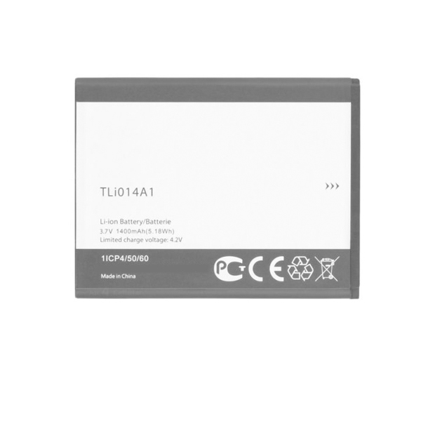 Replacement Battery for Alcatel TLi014A1 One Touch OT-4012 Fire OT-4005 Glory 2T 3.7V 1400mAh - Click Image to Close