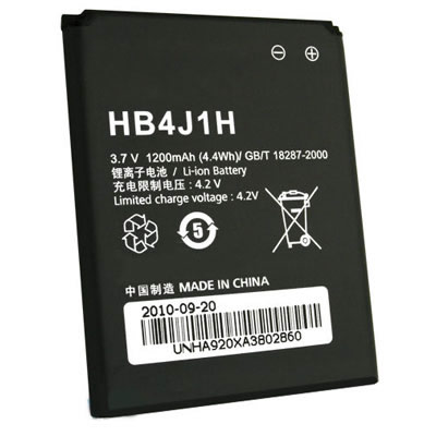 3.7V 1200mAh Replacement Cell Phone Battery for Huawei Hb4J1H U8120 IDEOS U8150 Vodafone V845 - Click Image to Close