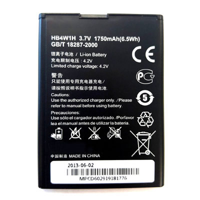 3.7V 1750mAh Replacement Battery for Huawei T-Mobile Prism II phone models HB4W1H - Click Image to Close
