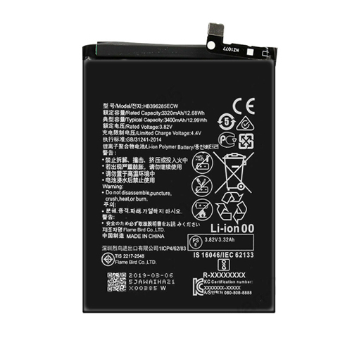 3400mAh Replacement Battery for Huawei Nova 3E P20 EML-L29 EML-AL00 EML-TL00 EML-L09 HB396285ECW - Click Image to Close