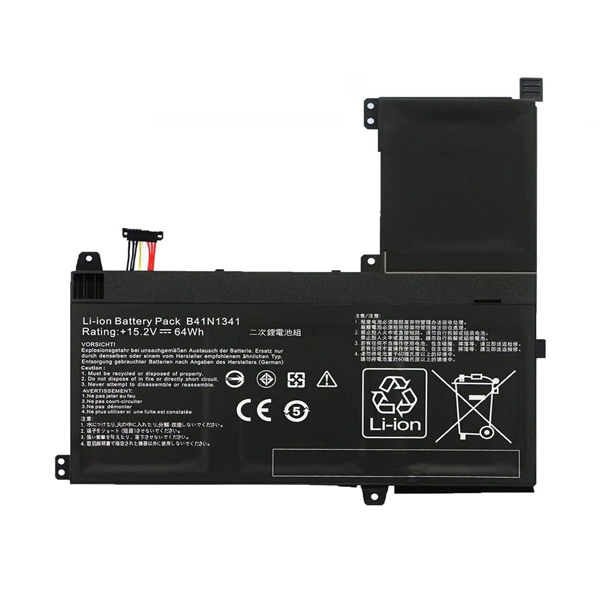 Replacement Laptop Battery for ASUS B41N1341 0B200-00960000 15.2V 64Wh - Click Image to Close