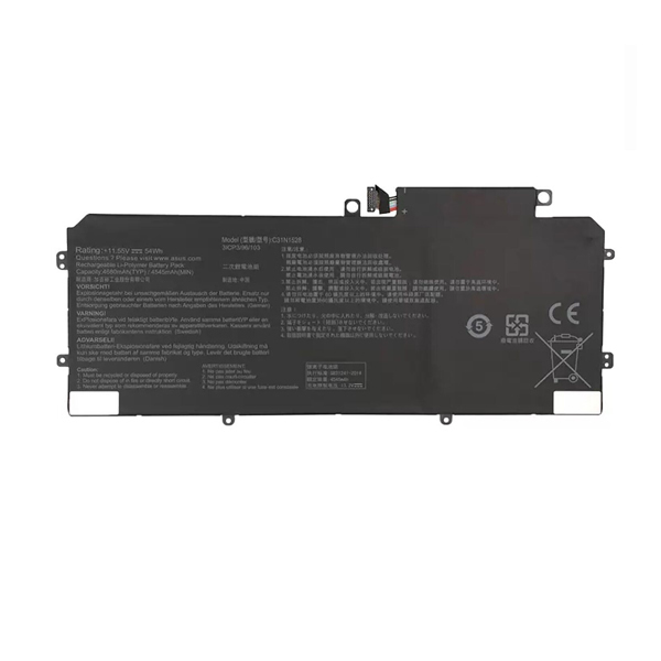 Replacement Laptop Battery for ASUS C31N1528 0B200-02080100 0B200-00730200 3ICP3/96/103 11.55V 54Wh - Click Image to Close