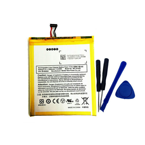 3500mAh Replacement 58-000084 Battery for Amazon Fire HD 7" 4th Generation SQ46CW (Release 2014)