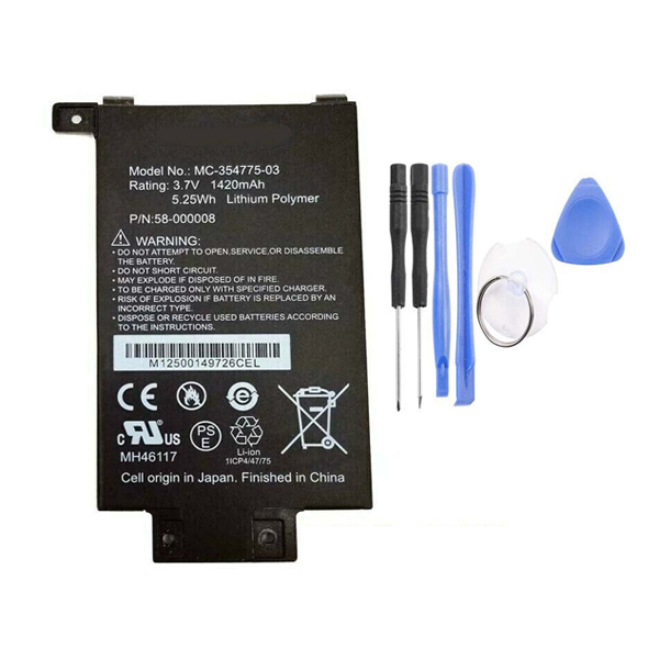 3.7V 1420mAh MC-354775-03 Battery Replacement for Amazon Kindle Paperwhite EY21 1st Generation 2012 - Click Image to Close