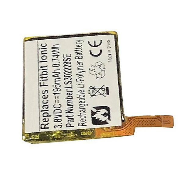 (image for) 3.8V 195mAh Replacement Battery for Fitbit Ionic Smartwatch FB503 LSSP302228SE