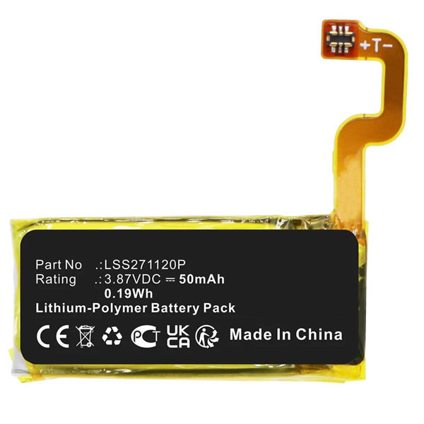 (image for) 3.87V 50mAh Replacement Battery for Fitbit Luxe Smartwatch FB422 LSS271120P