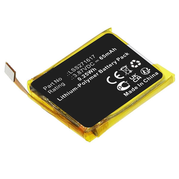 (image for) 3.87V 65mAh Replacement Battery for LSS271617 Fitbit Charge 5 FB421 Smartwatch