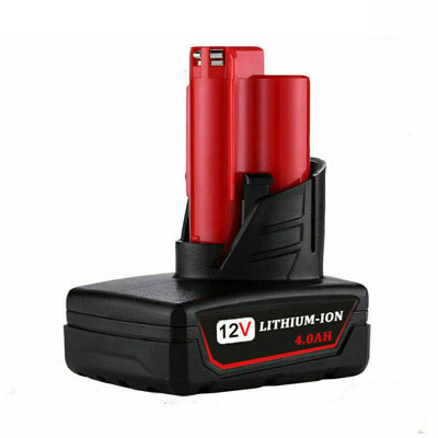 12V 4.0AH Replacement Electric Tool Battery for Milwaukee 48-11-2420 M12B