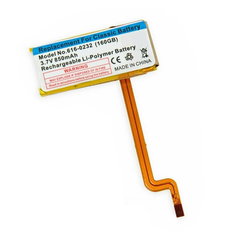 (image for) 3.7V 850mAh Replacement Battery for Apple iPod Classic 5th Gen 30GB 60GB 80GB 120GB