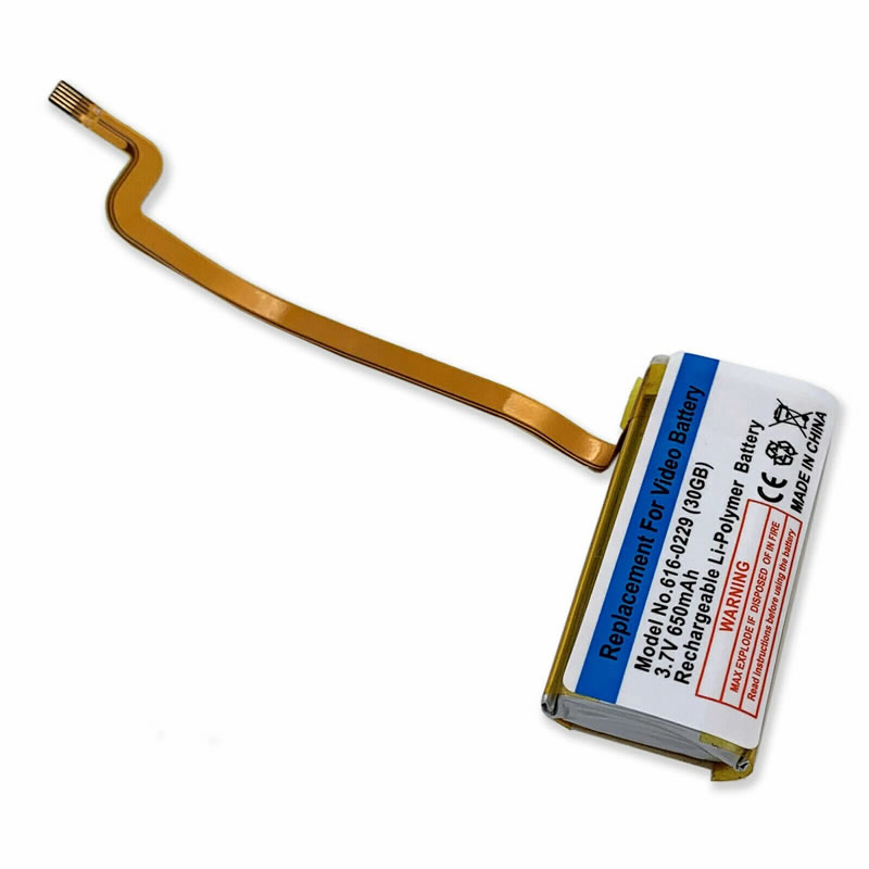 (image for) 3.7V 650mAh Replacement Battery for Apple iPod JY-P0333A Video 30gb A1136