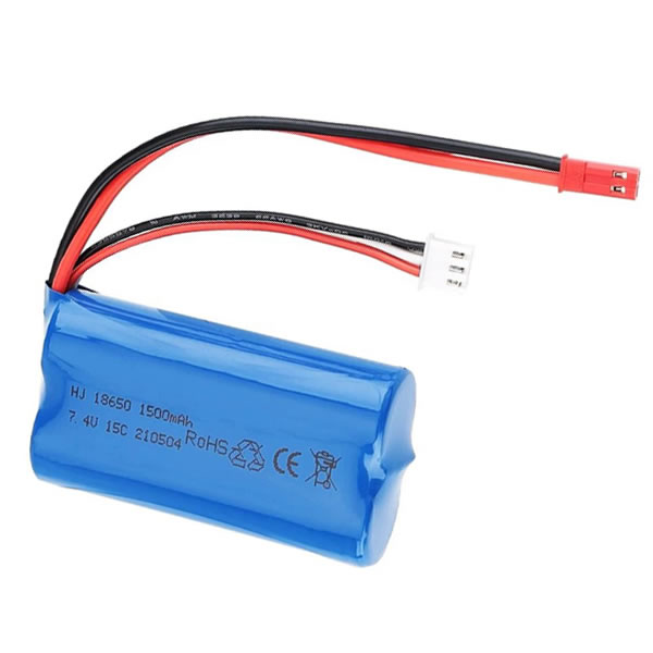 (image for) 7.4V 1500mAh Replacement JST Plug Lithium Polymer Battery for RC Car HUANQI 957 948 MJX T10 T11 T34RC