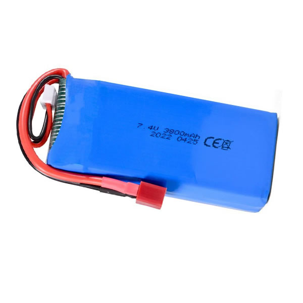 (image for) 7.4V 3800mAh Replacement RC 2S LiPo Battery T Plug for Wltoys 144001 144010 124017 124019 124018 12428 RC Car