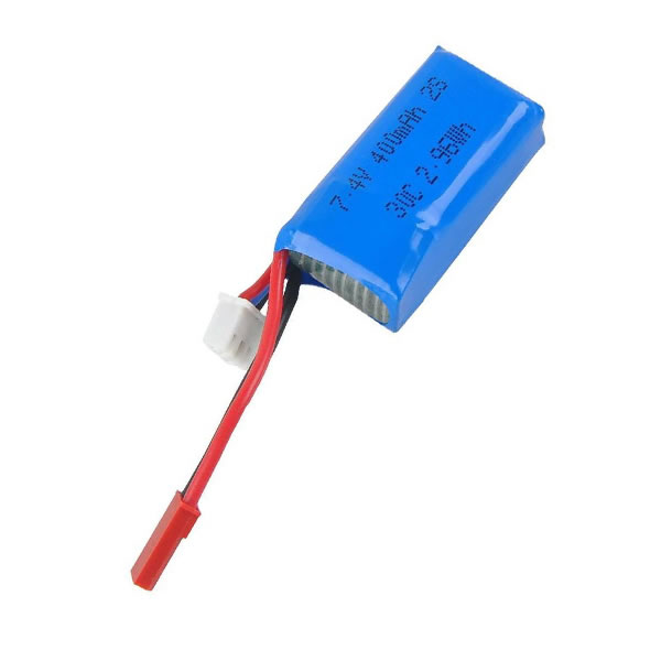 (image for) 7.4V 400mAh Replacement 30C LiPo Battery Pack 2S JST Plug for Micro FPV Racing Drone