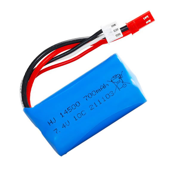 (image for) 7.4V 700mAh Replacement JST Red Plug Li-ion Battery for RC Car Boat Truck