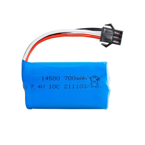 (image for) 7.4V 700mAh Replacement SM-3P Reverse Plug Li-ion Battery for RC Car Boat Truck