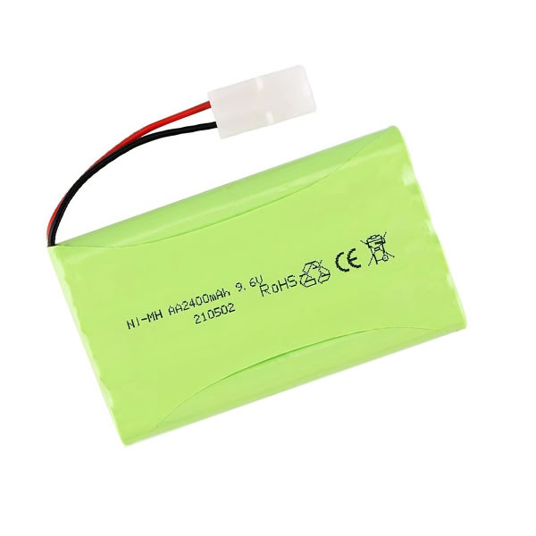 (image for) 9.6V 2400mAh Ni-MH KET 2P Connector Replacement Battery for RC Car Truck