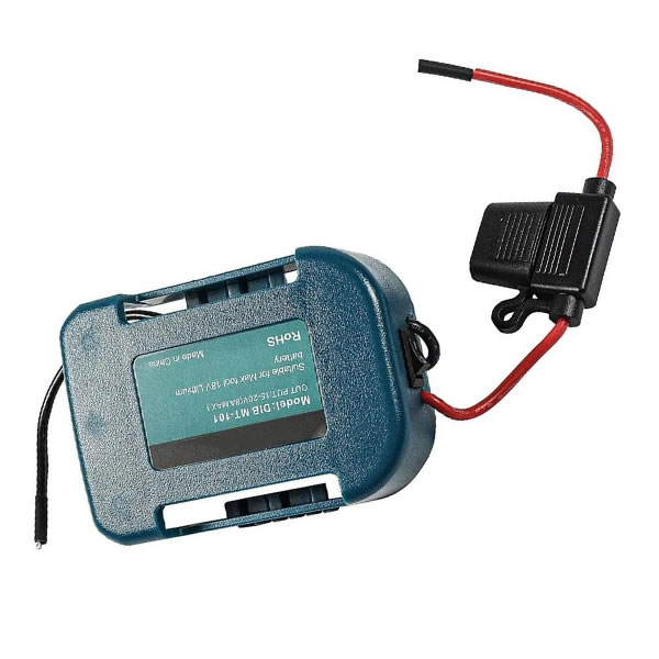 (image for) Replacement Battery Adapter Fuse Switch Power Wheel Adapter for Makita 18V Lithium Battery