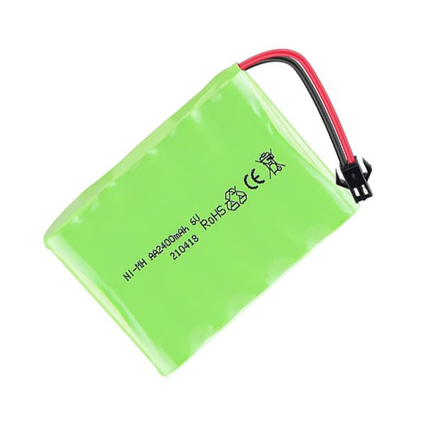 (image for) 6V 2400mAh Ni-MH SM-2P 2Pin Plug Replacement Battery for RC Car