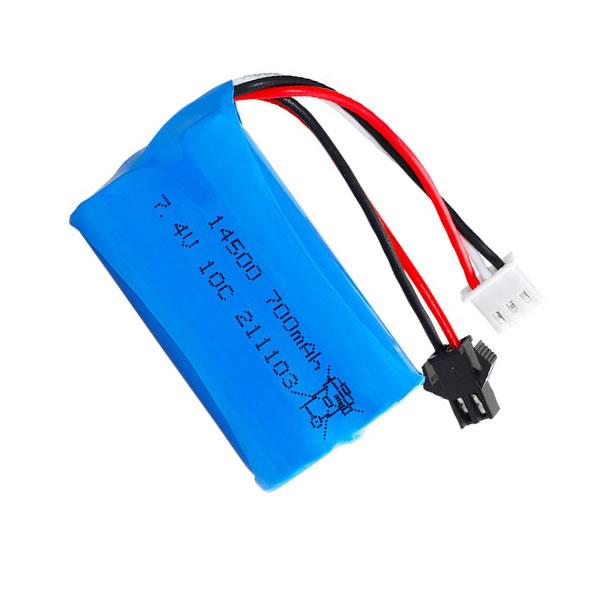(image for) 7.4V 700mAh Replacement SM-2P Black Plug Li-ion Battery for RC Car Boat Truck