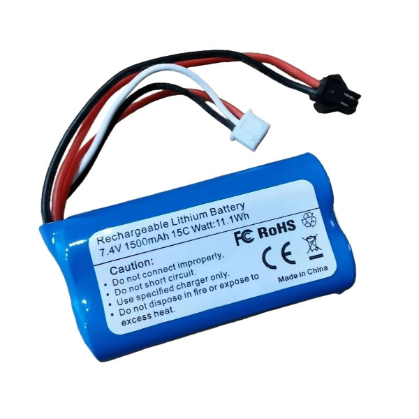 (image for) 7.4V 1500mAh Replacement Battery for 15C SM2P Plug H101 H103 H105 Remote Control