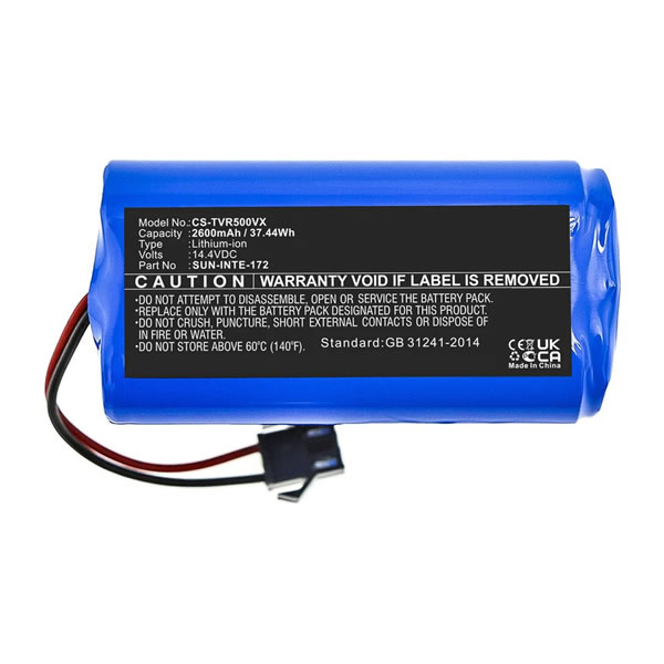 (image for) 14.4V Replacement Battery for Tesvor X500 Pro X580 X580R X583 X586 SUN-INTE-172 SUN-INTE-273 Turbo Simum 6 7 8 9 T8 V300 M1 S3 S4 S6 Vacuum