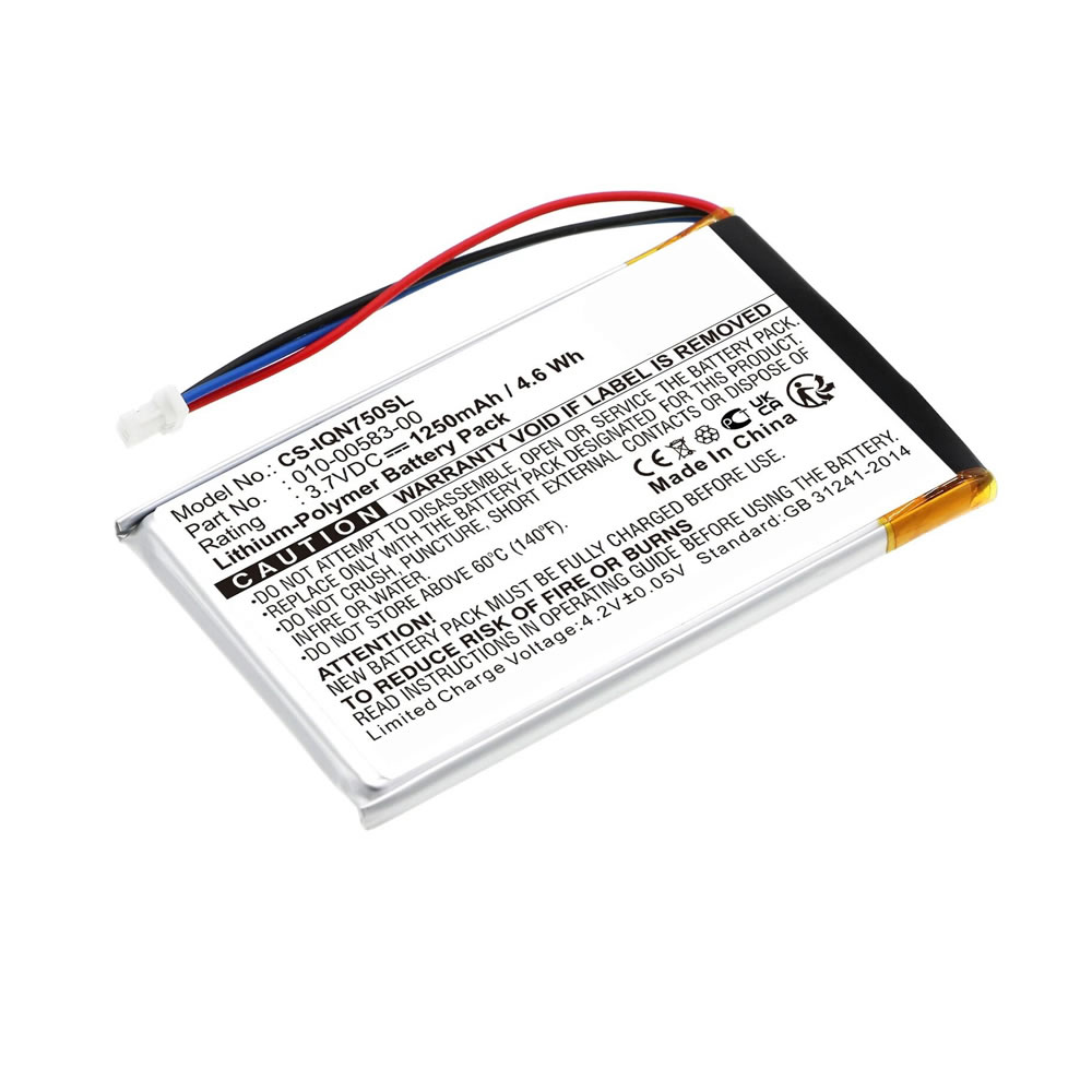 (image for) 3.7V 1250mAh Replacement Li-Polymer Battery for Garmin 010-00583-00 Nuvi 750 755 755T