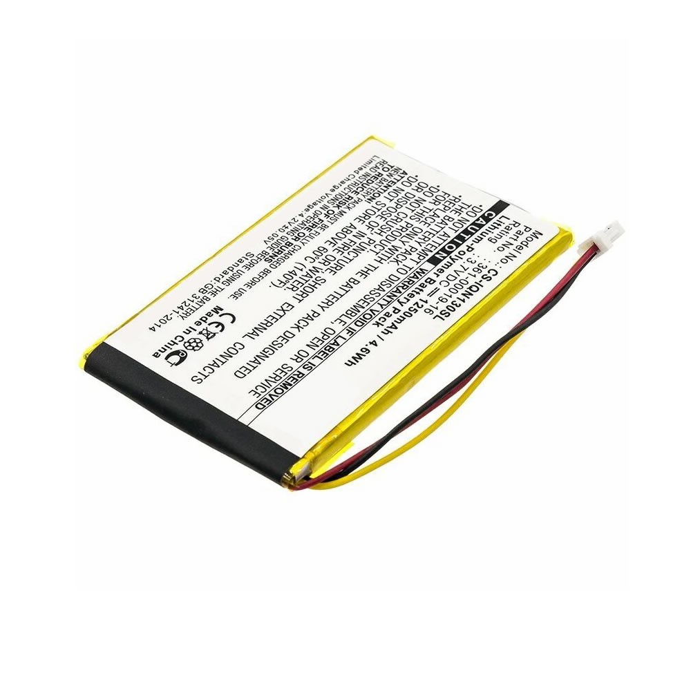 (image for) 1250mAh Replacement Li-Polymer Battery for Garmin 361-00019-16 Nuvi 1390 1390T 1340T Pro 1375T 1490