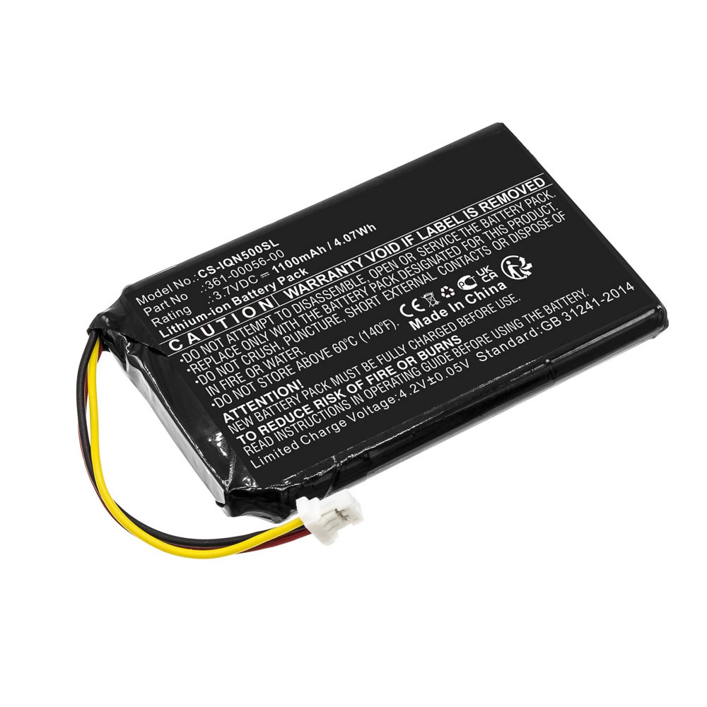 (image for) 3.7V 1100mAh Replacement Li-ion Battery for Garmin 361-00056-00 Nuvi 30 50 50LM 55LM 55LMT