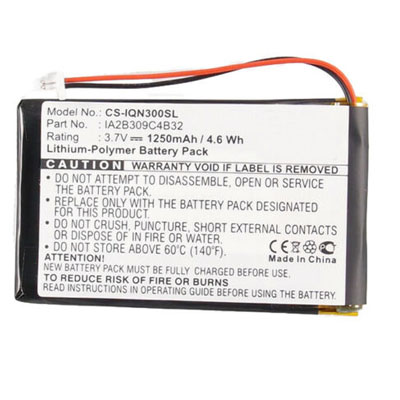 1250mAh Replacement Battery for Garmin CS-IQN300SL CSIQN300SL Nuvi 300 300T 310