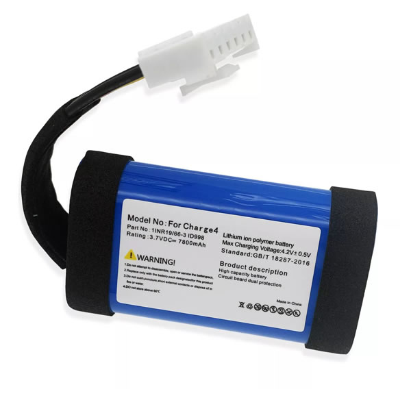 (image for) 3.7V 7800mAh 1INR19/66-3 Replacement Battery for JBL Charge 4 Portable Wireless Speakers
