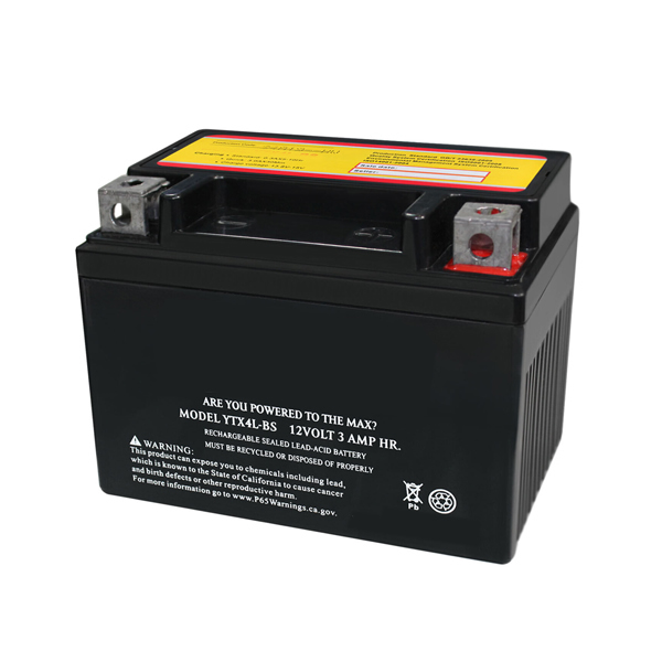 12V 3Ah YTX4L-BS SLA Replacement Battery for Ride On Mower ATV Quad Trail Buggy
