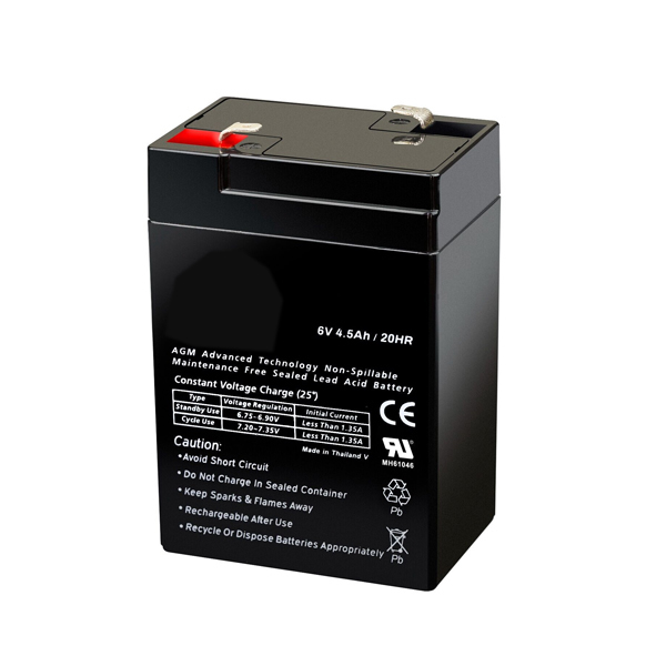6V 4.5Ah SLA Replacement Battery for PS-640 GP645 LC-RB064P NP4.5-6 NP4-6 NP5-6