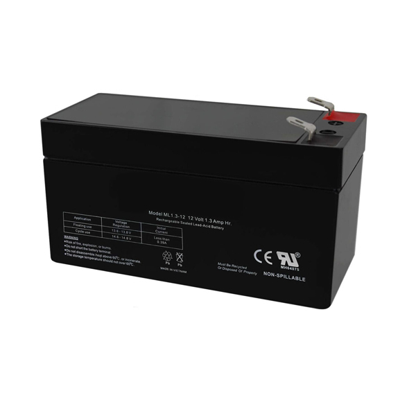 12V 1.3Ah SLA Replacement Battery for BP1.2-12 WKA12-1.3F WP1.2-12